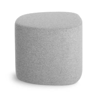 Swole Small Ottoman in Vesper Light Grey - Angle 4