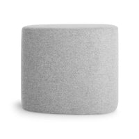 Swole Small Ottoman in Vesper Light Grey - Angle 3