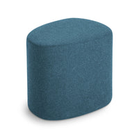 Swole Small Ottoman in Vesper Marine Blue - Angle 2