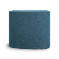 Swole Small Ottoman in Vesper Marine Blue - Angle 3