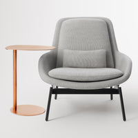 Swole Tall Table in Copper - Angle 2