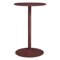 Swole Tall Table in Oxblood - Angle 4