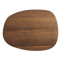 Swole Wood Small Table in Walnut / Black - Angle 8