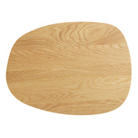 Swole Wood Small Table in White Oak / White - Angle 7