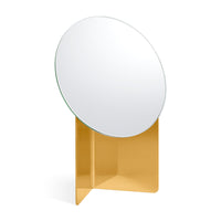 Spot On Table Mirror in Brass - Angle 1