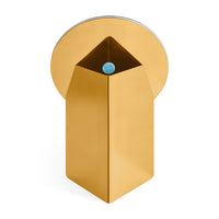 Spot On Table Mirror in Brass - Angle 4