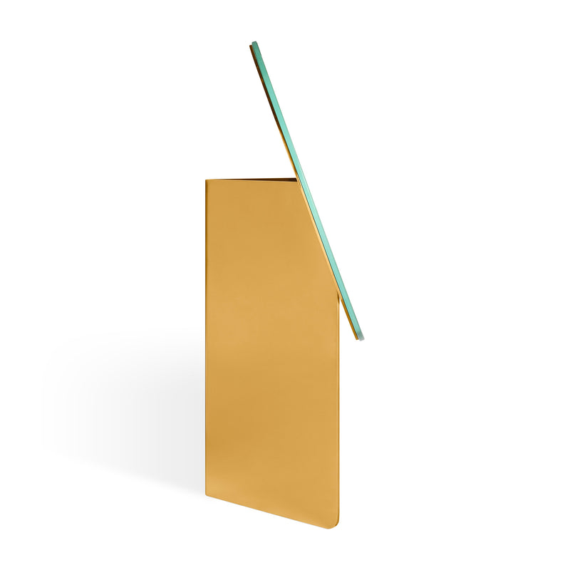 Spot On Table Mirror in Brass