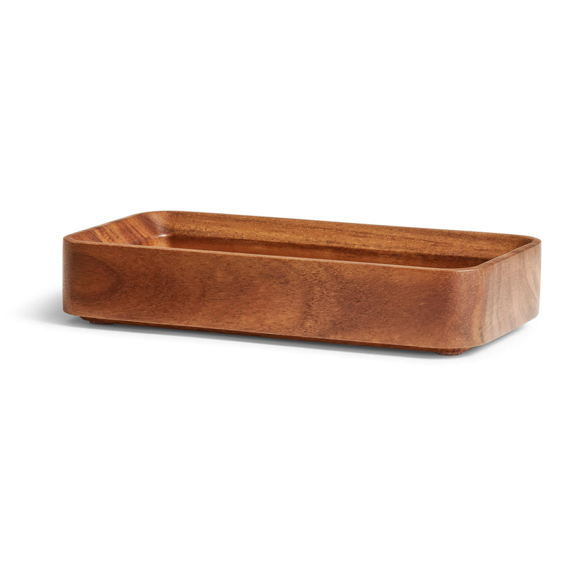 Square One Stacking Tray en Acacia