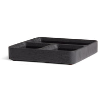 Square One Organizer Tray in Black-Stained Acacia - Angle 4