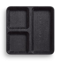Square One Organizer Tray in Black-Stained Acacia - Angle 7