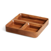 Square One Organizer Tray in Acacia - Angle 1
