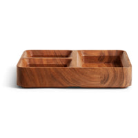 Square One Organizer Tray in Acacia - Angle 6