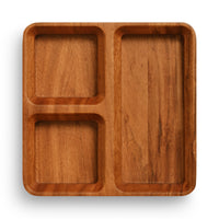 Square One Organizer Tray in Acacia - Angle 7