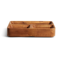 Square One Organizer Tray in Acacia - Angle 5