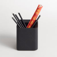 Square One Pencil Cup in Black-Stained Acacia - Angle 6