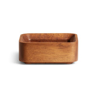 Square One Small Stacking Tray in Acacia - Angle 5