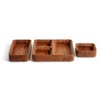 Square One Organizer Tray in Acacia - Angle 8