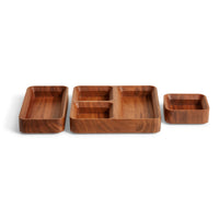 Square One Stacking Tray en Acacia - ángulo 7