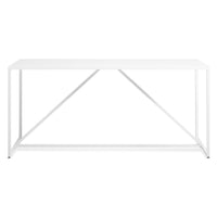 Strut Bar Height Table in White - Angle 2