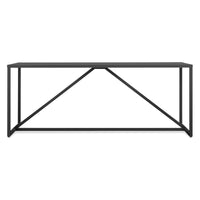 Strut 75” Large Outdoor Table in Carbon - Angle 1