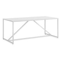 Strut Dining Table in White - Angle 4