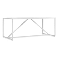 Strut Dining Table in White - Angle 3