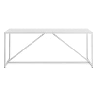 Strut Dining Table in White - Angle 2