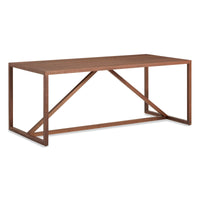 Strut Wood Dining Table in Walnut - Angle 4