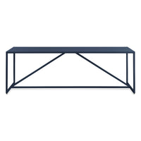 Strut Dining Table in Navy - Angle 4
