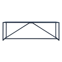 Strut Dining Table in Navy - Angle 1