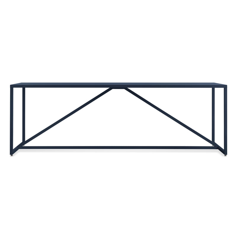 Strut Dining Table in Navy - Angle 1