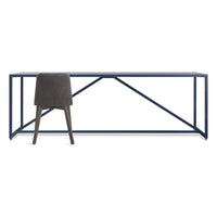 Strut Dining Table in Navy - Angle 3
