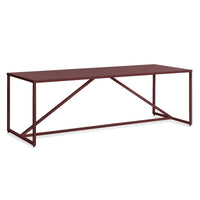 Strut Dining Table in Oxblood - Angle 4