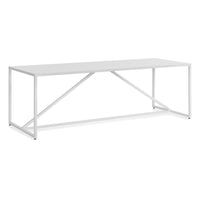 Strut Dining Table in White - Angle 6