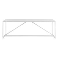 Strut Dining Table in White - Angle 4