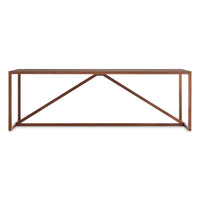 Strut Wood Dining Table in Walnut - Angle 1