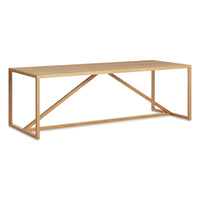 Strut Timber Dining Table in White Oak - Angle 4