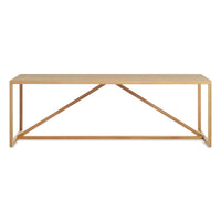 Strut Timber Dining Table in White Oak - Angle 2