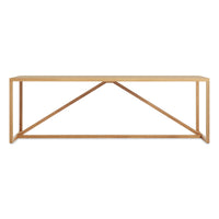 Strut Timber Dining Table in White Oak - Angle 1