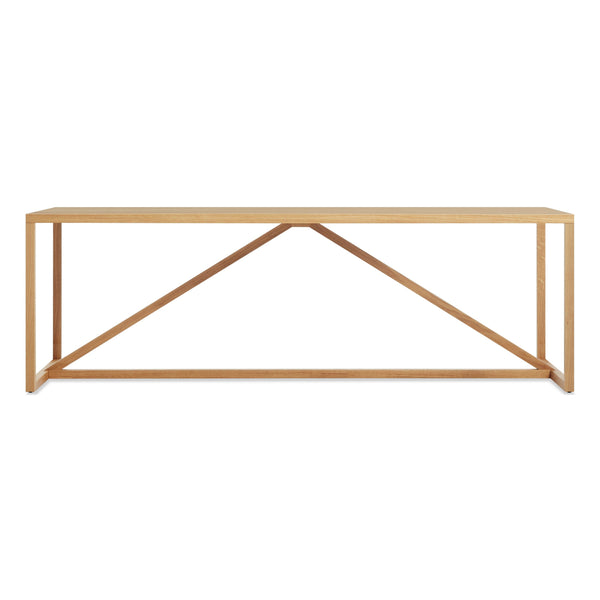 Strut Wood Dining Table in White Oak - Angle 1