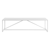 Strut Coffee Table in White - Angle 2