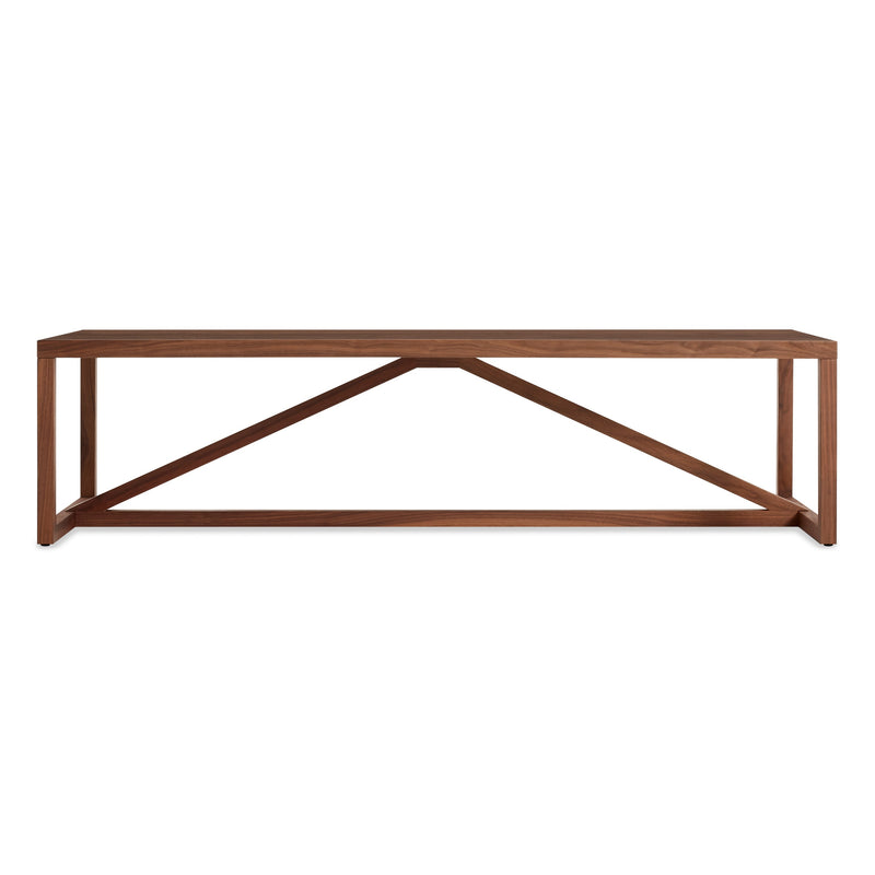 Strut Wood Coffee Table in Walnut - Angle 1
