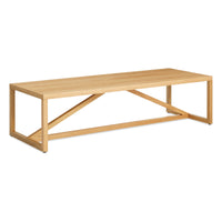 Strut Wood Coffee Table in White Oak - Angle 4