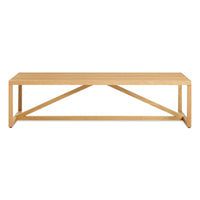 Strut Wood Coffee Table in White Oak - Angle 2
