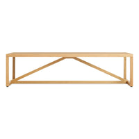 Strut Wood Coffee Table in White Oak - Angle 1