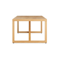 Strut Wood Coffee Table in White Oak - Angle 5