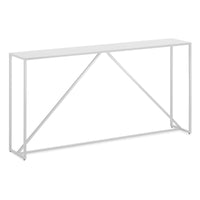 Strut Console Table in White - Angle 4