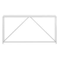 Strut Console Table in White - Angle 2