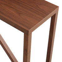 Strut Wood Console Table in Walnut - Angle 6