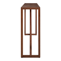 Strut Wood Console Table in Walnut - Angle 5